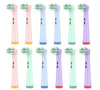 EIHI 12 Pezzi Testine per Oral B Bambini, Kids Testine Ricambio Compatibile Con Braun Oral B, Junior Spazzolino Elettrico Bambini, 3-12 anni, Setole Morbide, Delicato sulle Gengive, Multicolore