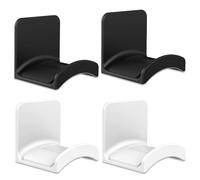 EIHI 15 Pezzi Supporto da Parete per Cuffie Porta Cuffie da scrivania Porta Cuffie Gaming Universale GancioAppendi Cuffie Staffa Stand al Muro, alla Scrivania al Tavolo (Nero e Bianco)