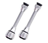 EIHI 2 Pezzi Doccino per Lavandino Cucina con Cannuccia Flessibile in Ottone Made in Prolunga Rubinetto Aeratore Rubinetto Cromato Bianco Doccetta per Lavandino Cucina Rompigetto Rubinetto Cucina