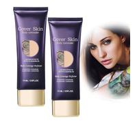 EIHI 2 pezzi Waterproof Leg & Body Makeup - Crema coprente capillari gambe, Full Coverage Foundation to Conceal Tattoos, Spider Veins & Scars-Skin-Transfer-Resistant & Long-Lasting