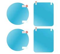 EIHI 2 Set Pellicola per Vetri Auto, Pellicola Antipioggia, per Auto Specchietto Retrovisore Auto, Pellicola Impermeabile Specchietti, Pellicola Antiappannamento per Specchietto Retrovisore Auto, A