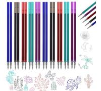 EIHI - 20 miniere di ricambio cancellabili per Legami, punta di penna, facile da cancellare, 0,7 mm, penna cancellabile, ricarica penna, penna (5 colori, B)