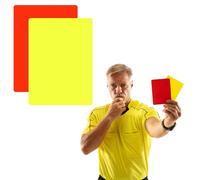 EIHI 4 Pezzi Carte Arbitro,Cartellini Arbitro Calcio in PVC Sport Arbitro Cartellino Rosso Cartellino Giallo, Carte Arbitri,Cartellino Arbitro di Calcio per Football Calcio