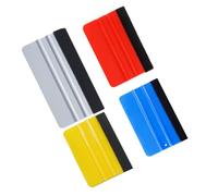 EIHI 4 Pezzi Spatola per Pellicole Adesive, Feltro Adesivo, Spatola per Wrapping Pellicola Auto, Spatola Professionale con Feltro, per Pellicole per Auto, Pellicole per Finestre Ecc, A