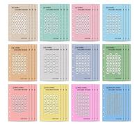 EIHI 48Pcs Money Binder A6 Challenge Denaro Challenge Accessori Budget Planner Agenda Risparmio