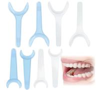 EIHI 8 pezzi divaricatore bocca Due colori Apribottiglie a forma di T per aprire le guance per la bocca per le feste per la cura orale per la cura dei denti (4 grandi e 4 piccole in 2 colore)