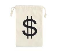 EIHI Borsa porta soldi in dollari- Accessorio per adulti e bambini per carnevale/costume -Adatto per Bandito, Zorro, Rapinatore, Ladro, Scassinatore, Rapinatore di banche