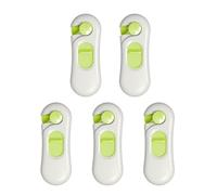 EIHI Chiudi Cassetti Bambini,5 Pezzi Blocca Cassetti Per Bambini per Armadietto, Cassetto, Mobilia, Frigorifero, Sicurezza Cassetti Bambini con Adesivo Nessun Trapano Necessario