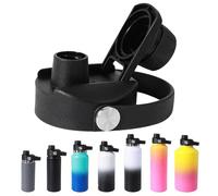 EIHI Coperchio per cannuccia Hydro Flask Wide Mouth, hydro flask, Coperchio per tazza termica, coperchio in plastica PP, Nero