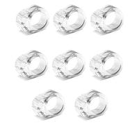 EIHI Fermaporte per maniglie in PVC fermaporta maniglia ferma finestra,8 pezzi porte interne ferma anello silicone ferma porta gommini paracolpi Protezione per porte da interno