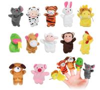 EIHI marionette da mano marionette per bambini burattini da mano per bambini Burattini a Dito Animali pupazzetti Dita Set Festa Compleanno Bambini Bimbi(Tema Zodiaco 12 pezzi)