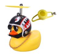 EIHI Paperella Moto, Rubber Duck, Paperella Bici, Paperella di Gomma,Giocattolo anatra Gialla Decorazioni per Cruscotto