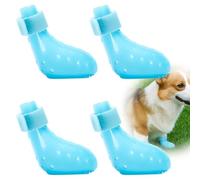 EIHI Scarpe per cani da esterno per la protezione delle zampe, scarpette per cani, impermeabili, antiscivolo, facili da indossare e da togliere, traspiranti, antiscivolo, facili da pulire (blu, L)