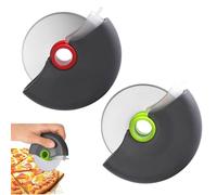 EIHI Tagliapizza Professionale Ideale per Tagliare la Pizza a casa Facile da Lavare e con Parte in plastica per Una Totale Sicurezza