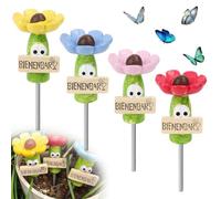 EIHI Tazza per insetti a 4 pezzi, bee drinker, tazza per api da giardino, tazza per farfalle, tazza per api da giardino, beverino sicuro per api