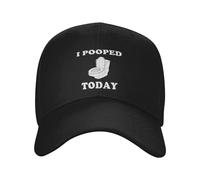 EIILBEIS Cappello da Sole Unisex Classico Personalizzato Ho Fatto la Cacca Oggi Berretto da Baseball per Donna Uomo Cappello da papà Regolabile Performance Snapback Caps Regalo