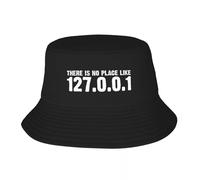 EIILBEIS Cappello da Sole Unisex Personalizzato Non c'è Posto Come 127 0 0 1 Cappello da Secchiello Uomo Donna Hacker Geek Spiaggia Sole Estate Campeggio cap Regalo