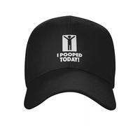 EIILBEIS Cappello da Sole Unisex Punk Personalizzato Ho Fatto la Cacca Oggi Berretto da Baseball Donna Uomo Cappello da papà Traspirante Cappelli Snapback Sport Regalo