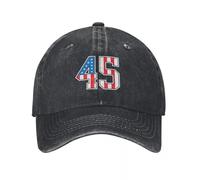EIILBEIS Unisex 45 Numeri di Classe Americana quarantacinque Bandiera degli Stati Uniti Berretto da Baseball Cappello Estivo Compleanno Cappello da Golf da Uomo di Marca di Lusso Regalo da Donna