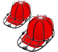 Eiito Cap Washer per cappelli da baseball, gabbia per la pulizia dei cappelli per lavatrice o lavastoviglie, protezione per cappelli per adulti e bambini, nero, confezione da 2 pz (Black 1)