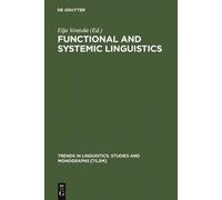 Eija Ventola Functional and Systemic Linguistics (Copertina rigida)