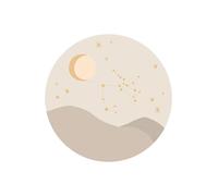 Eijffinger Carta da parati panoramica Star Sign Circles Beige - Sagittarius