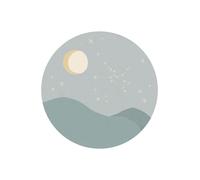 Eijffinger Carta da parati panoramica Star Sign Circles Blue - Sagittarius