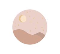 Eijffinger Carta da parati panoramica Star Sign Circles Rose - Libra