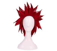Eijirou Kirishima Eijiro Cosplay Wigs Short Red Heat Resistant Synthetic Hair Wig + Wig Cap
