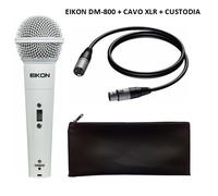 EIKON By Proel DM800WH Microfono Dinamico Voce e Canto Color White Bianco