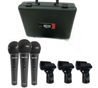 EIKON DM800KIT 3 microfoni + 3 morsetti per asta + custodia Trasporto