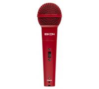 EIKON DM800RD microfono palmare a filo con on/off, per karaoke, animazione, ecc.