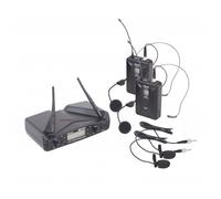 Proel EIKON WM700DHA DUAL coppia microfoni wireless archetto x karaoke e canto