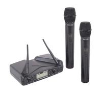 Proel EIKON WM700DM DUAL coppia microfoni wireless palmare x karaoke canto live