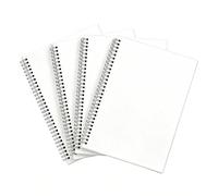 Eikovia 4-Pack Dot Grid Spiral Notebook, A4 Spiral Notebooks with 320 Total Sheets, 8 x 11 Inch White Paper for Office & School