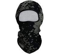 Eikuni Passamontagna per uomo e donna, leggero, per sci, moto, moto, Halloween, ciclismo, equitazione, caccia, pesca, Grigio mimetico., Taglia unica