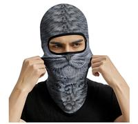 Eikuni Passamontagna per uomo e donna - Passamontagna fantasma a forma di teschio leggero per sci, moto, Halloween, ciclismo, equitazione, caccia, pesca, Taglia unica