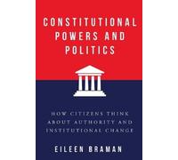 Eileen Braman Constitutional Powers and Politics (Tascabile)