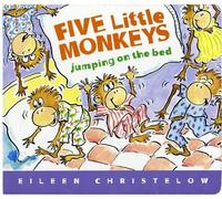 Eileen Christel Five Little Monkeys Jumping on the Bed Lap Bo (Libro di cartone)