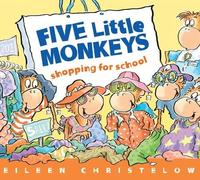 Eileen Christel Five Little Monkeys Shopping for School Board (Libro di cartone)