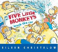 Eileen Christelow Five Little Monkeys Wash the Car (Libro di cartone)