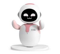 Eilik Rosa - Adorabile Robot Interattivo: Smart Gadget per la Casa o la Scrivania con Emozioni Realistiche e Aggiornamenti Costanti, Idea Regalo per Adulti e Bimbi, Robo-Pet per Ragazzi e Ragazze