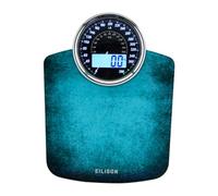 EILISON Bilancia digitale e analogica 2 in 1 ad alta precisione per peso corporeo 181,4 kg, 4 sensori GX ad alta precisione, vetro temperato spesso, display extra large (blu)