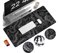 EIMMBD Tappetino per mouse topografico, grande tappetino per mouse da gioco, tappetino per mouse da gioco, Ukiyo-e giapponese, 80 x 30 cm, con base antiscivolo da 3 mm, per gaming, casa, ufficio,