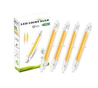 EIMOPE Lampadina a LED R7S 118mm Dimmerabile 20w, Bianco Caldo 3000K, 2000LM, R7s led 118mm 20w equivalente a 100w 200w Alogena Lampada, Nessuno Sfarfallio, Pacco da 4
