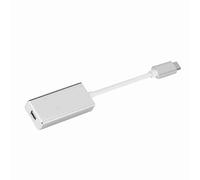 EIMSOAH Adattatore da USB C a Mini DisplayPort 4K per Laptop (Argento) | Spina reversibile di tipo C, grigio argento oro, trasferimento 10 Gbps, guscio in alluminio, proiettore TV Connect Monitor