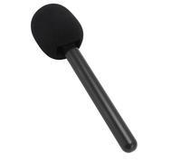 EIMSOAH Adattatore Portatile Wireless Microfono, Microfono Portatile con Schiuma del Parabrezza, Impugnatura del Microfono di Intervista Leggera Universale per Cavalcare il Wireless Go