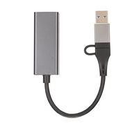 EIMSOAH Adattatore USB C a Ethernet Compatibile Verso il Basso 10 100 1000 Mbps Auto MDIX Adattatore USB 2.0 RJ45 per XP, Vista, 7, 8