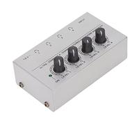 EIMSOAH Amplificatore per Cuffie Stereo a 4 Ultra Compatto a Basso Rumore | Chassis in Metallo, 4 Manopole del Volume Indipendenti, per Monitoraggio Sul Palco, Utilizzo TV con Auricolari, Nessuna