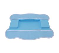 EIMSOAH Area di Ripiano da Gioco con Paraspruzzi per Vasca da Bagno Morbida e Robusta per Bambini Piccoli, Tasche in Rete su Entrambi i Lati, Vassoio per Giocattoli con Design a Ventosa, 1 unità di